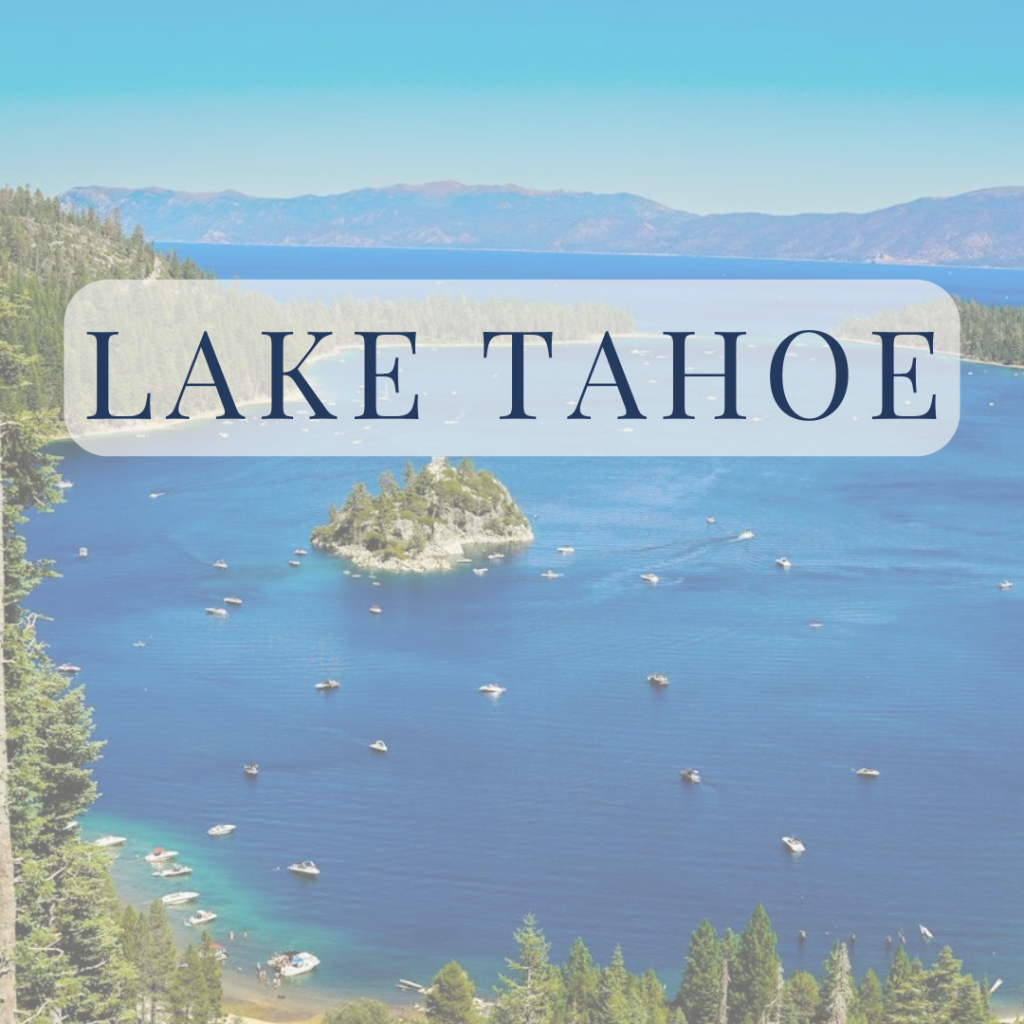 lake Tahoe view from above