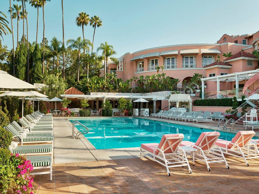 pool at the Beverly hills hotel
